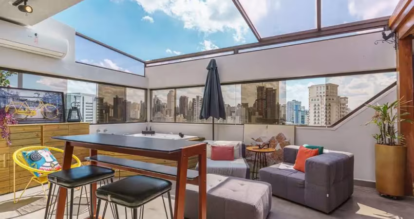 Funcional cobertura para venda com 4 quartos, sendo 2 suítes, 180m²