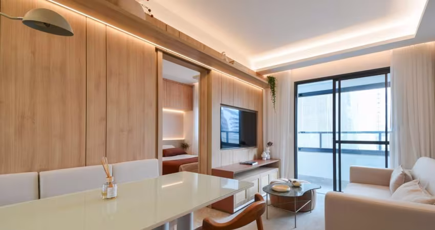 Funcional apartamento tipo para venda com 1 quarto, sendo 1 suíte, 39m²