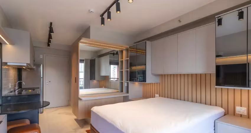 Versátil studio para venda em santo amaro com 1 quarto, sendo 1 suíte, 27m²