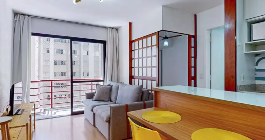 Elegante apartamento tipo para venda em moema com 1 quarto, 34m²