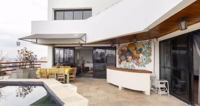 Versátil cobertura para venda em vila andrade com 3 quartos, sendo 2 suítes, 193m²