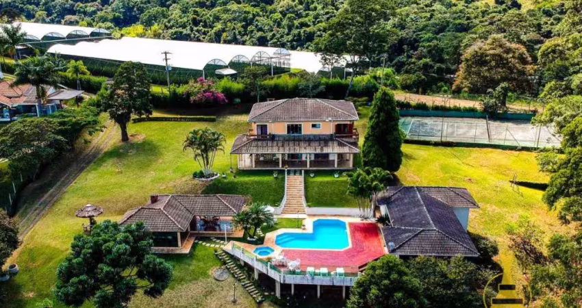 Sítio com 4 dormitórios à venda, 10000 m² por r$ 6.000.000,00 - zona rural - joanópolis/sp