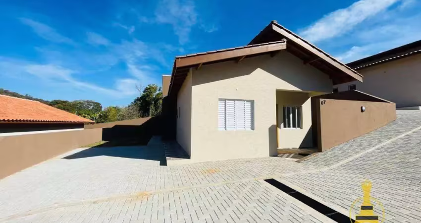 Casa com 2 dormitórios em condomínio fechado à venda, 74 m² por r$ 590.000 - ribeirão dos porcos - atibaia/sp
