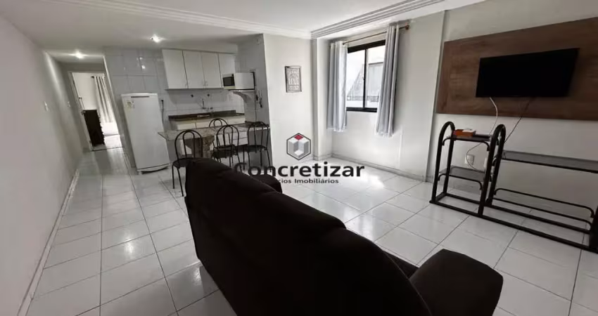 Apartamento 02 quartos com área lateral na praia do morro