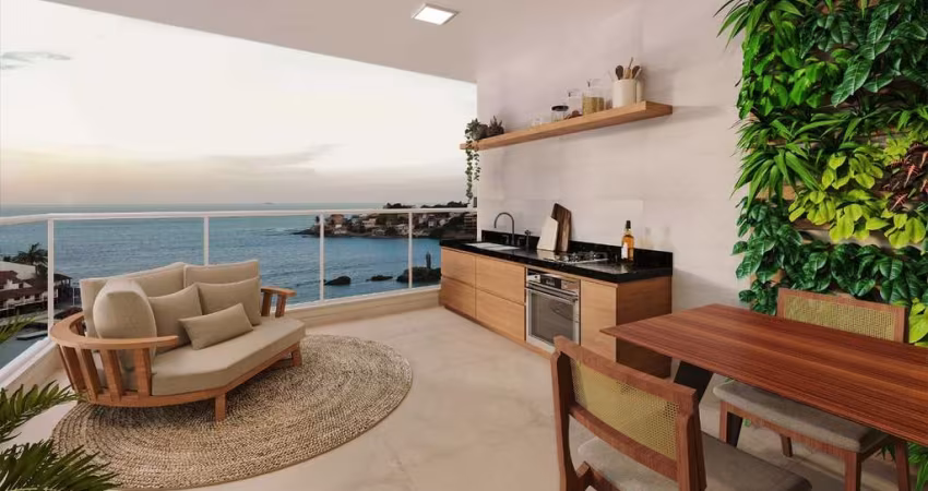 Apartamento com 2, 3 e 4 Quartos de frente para o mar da Prainha, Guarapari-ES