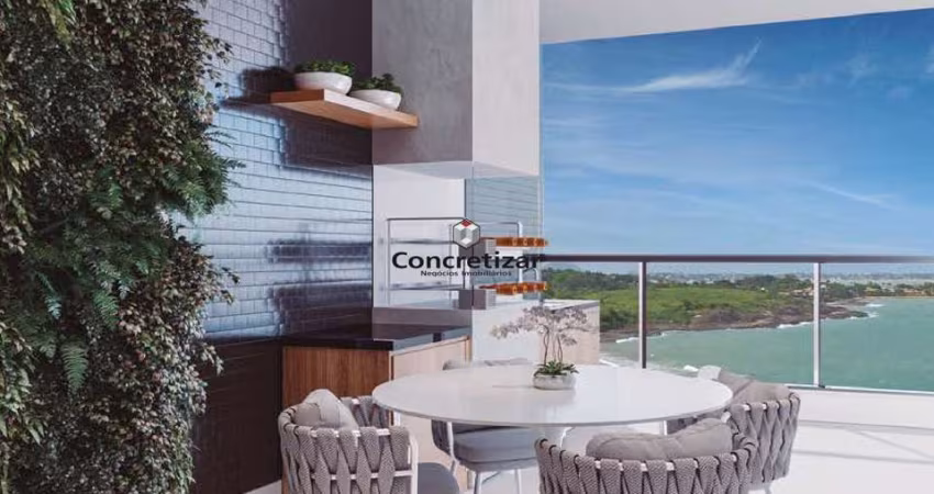 Apartamento com 3 Quartos frente mar da Praia do Cerca - Guarapari-ES