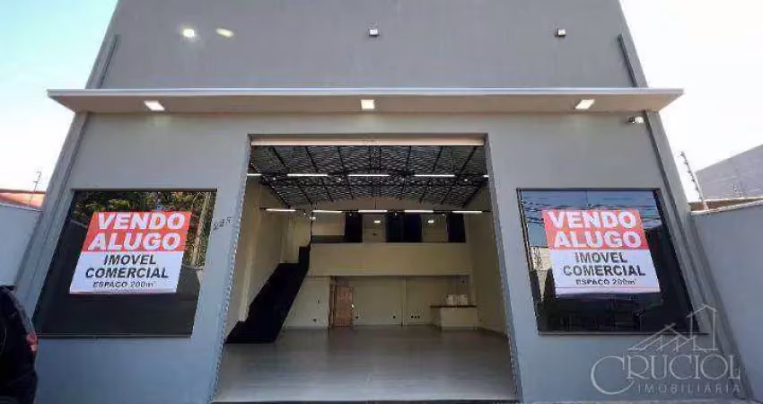 Barracão, 200 m² - venda por r$ 1.000.000,00 ou aluguel por r$ 6.200,00/mês - milton gavetti - londrina/pr