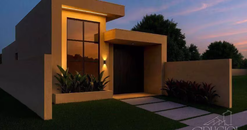Casa com 3 dormitórios à venda, 89 m² por r$ 597.000,00 - jardim pacaembu - londrina/pr
