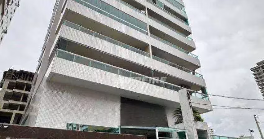 Apartamento com 1 dormitório à venda, 58 m² por r$ 350.000 - vila guilhermina - praia grande/sp