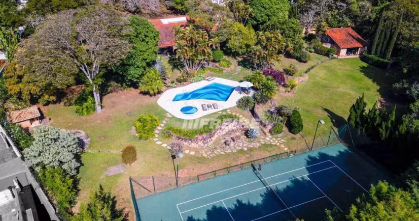 Chácara com 5 dormitórios à venda, 6414 m² por r$ 7.800.000,00 - vila santista - atibaia/sp