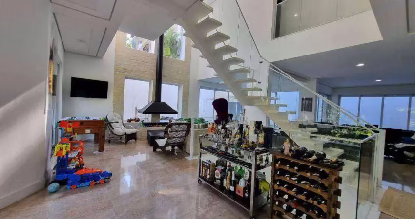 Casa alto padrão, moderno, piscina, 4 suítes, pé direito duplo, condomínio forest hills, jandira