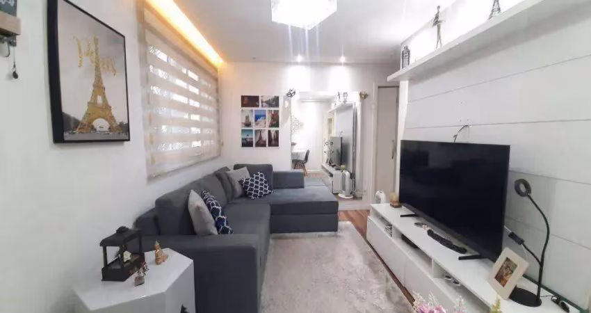 Apartamento reformado com 2 dormitórios à venda, 45m² por r$ 300.000 - jardim da glória - cotia/sp