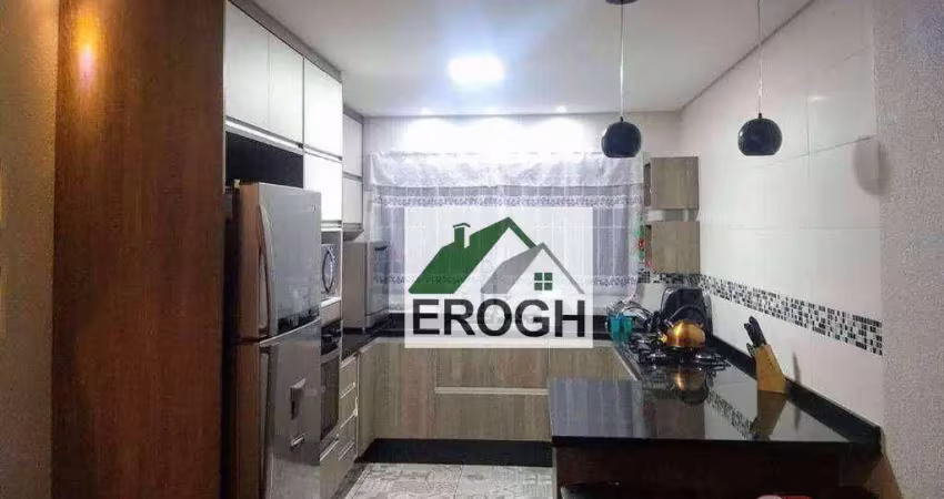 Sobrado à venda, 136 m² por r$ 620.000,00 - santa maria - santo andré/sp