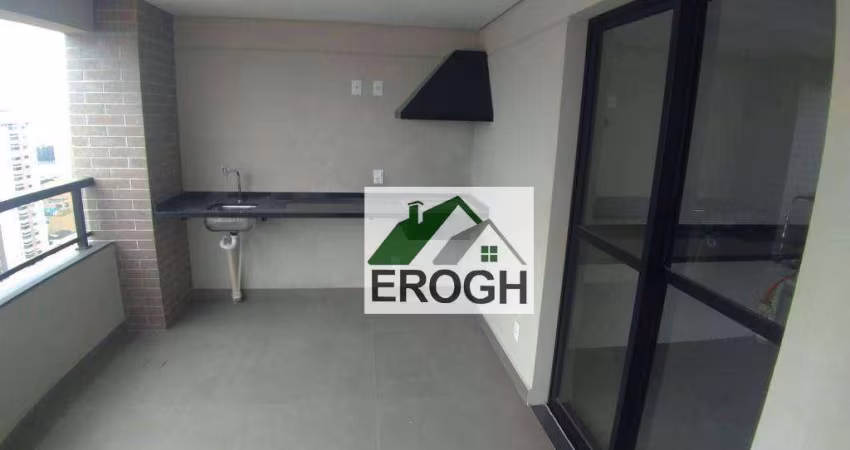 Apartamento com 3 suítes e 3 vagas Residencial Vilaró à venda, 161 m² por R$ 1.680.000 - Campestre - Santo André/SP