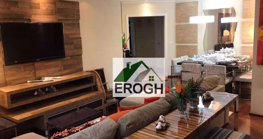 Amplo apartamento com 3 suítes  à venda, 150 m² por R$ 990.000 - Vila Valparaíso - Santo André/SP