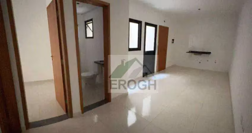 Cobertura com 2 dormitórios à venda, 80 m² por r$ 390.000,00 - jardim alvorada - santo andré/sp