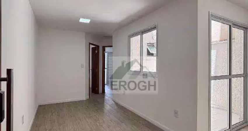Apartamento com 2 dormitórios à venda, 44 m² por r$ 370.000,00 - parque das nações - santo andré/sp