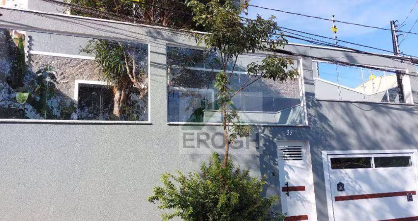 Sobrado com 3 dormitórios à venda, 200 m² por r$ 1.170.000 - jardim bela vista - santo andré/sp