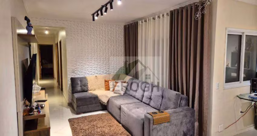 Cobertura com 3 dormitórios à venda, 160 m² por r$ 750.000 - vila humaitá - santo andré/sp