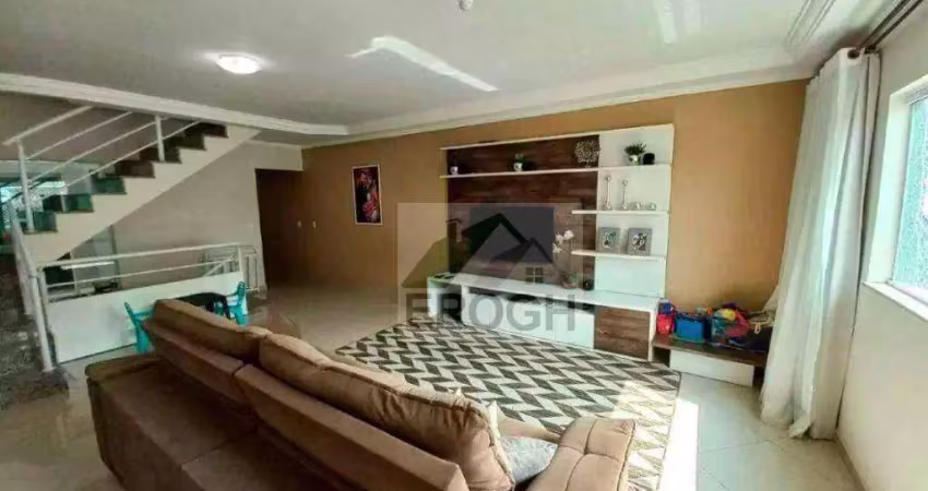 Sobrado com 3 dormitórios à venda, 190 m² por r$ 950.000 - vila linda - santo andré/sp