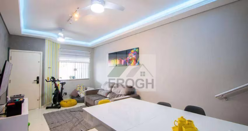 Sobrado com 3 dormitórios à venda, 126 m² por r$ 636.000,00 - vila linda - santo andré/sp