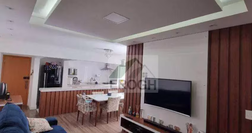 Apartamento com 3 dormitórios à venda, 96 m² por r$ 911.000 - vila scarpelli - santo andré/sp