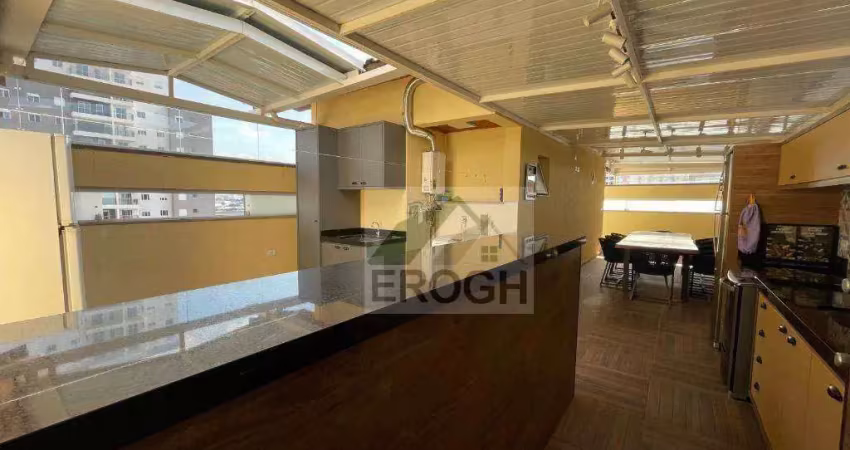 Cobertura com 3 dormitórios à venda, 282 m² por r$ 1.860.000 - vila mussolini - são bernardo do campo/sp