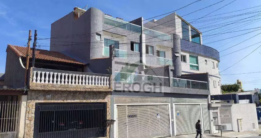 Cobertura com 3 dormitórios à venda, 100 m² por r$ 530.000,00 - vila américa - santo andré/sp