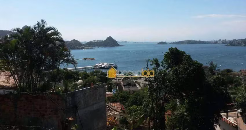 Terreno em aclive para venda em charitas - rua fechada com guarita.