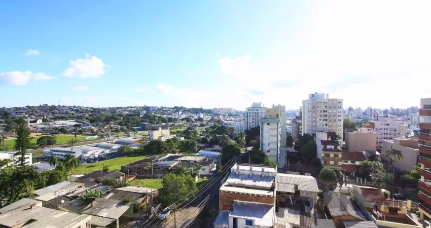 Apartamento para Comprar com 71m² novo e nunca habitado, 2 dormitórios (1 suíte), com incrível vista eterna para a cidade, living para 2 ambientes com churrasqueira e piso em porcelanato 60x60 instala