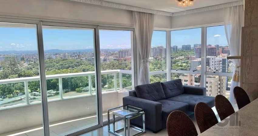 Lindo apartamento para comprar  com 2 dormitórios, sendo 1 suíte, no Bairro Três Figueiras,  mobiliado e equipado , localizado no Parigi Residence,  próximo ao Shopping Iguatemi. Possui cozinha com ch