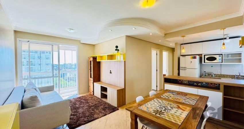 Lindo apartamento  semi mobiliado com 75,02m² no 11º andar, imóvel com 03 dormitórios sendo 1 suite,  ampla sala de estar/jantar, cozinha integrada, area de serviço separada,, aquecedor a gás e pisos 