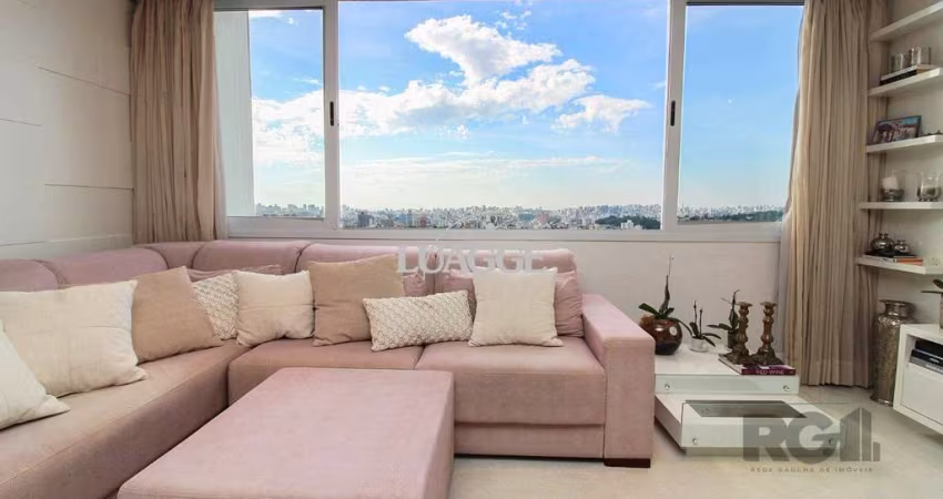 Mobiliado apartamento de  3 dormitórios, transformado em 2 sendo 1 suite, 2 vagas - Menino Deus