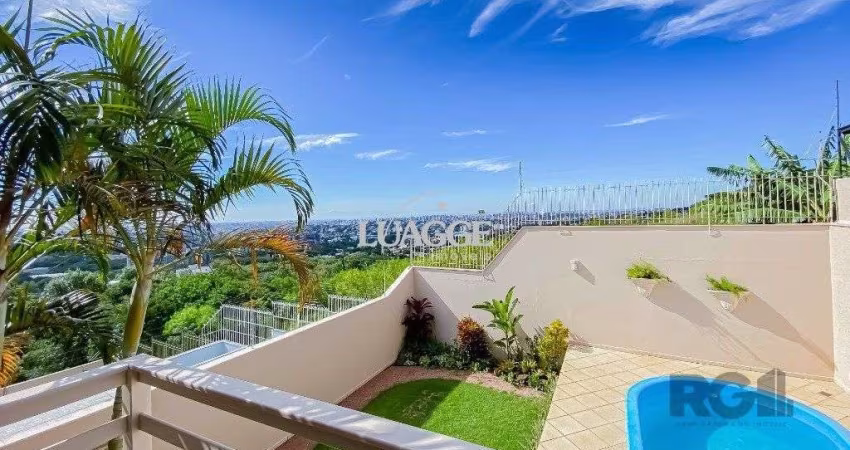 Casa alto padrão, 500m² privativos com linda vista da cidade no Morro Apamecor