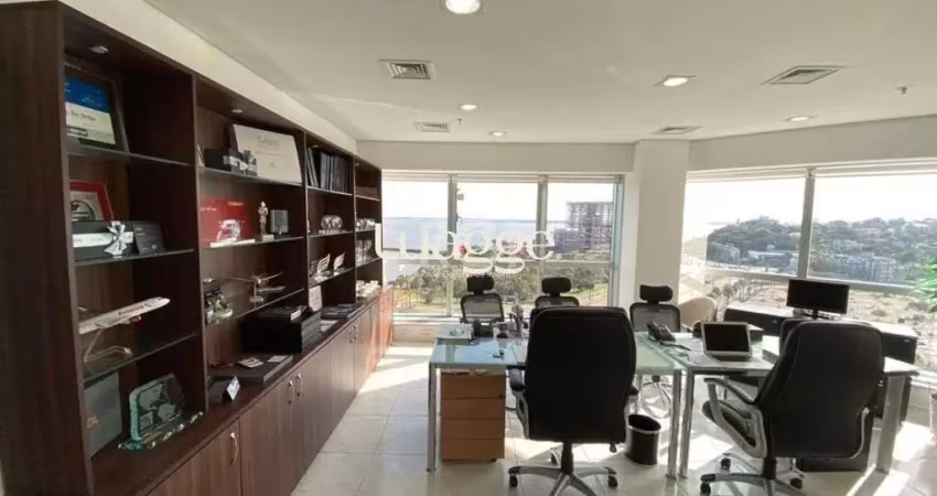 Salas comerciais no nono andar , imóvel mobiliado com 82,82 m2