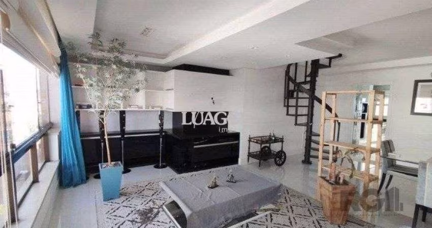 cobertura de 2 quartos no cobiçado bairro Jardim Lindóia, Totalmente mobiliada.