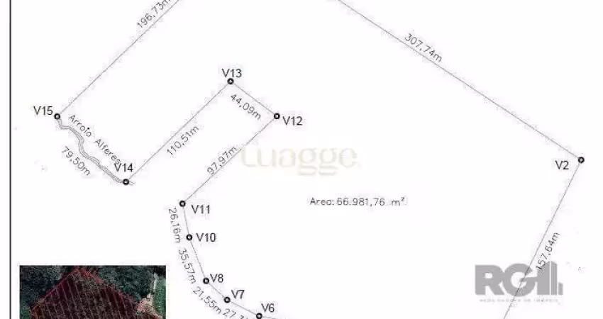 Terreno à venda na Estrada Antônio Borges, 1576, Belém Velho, Porto Alegre