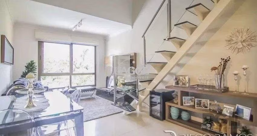 Cobertura à venda com 1 quarto 102 m²  Mobiliado Alto Padrão Rua Dario Pederneiras, Petrópolis, Porto Alegre