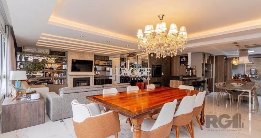 Apartamento com 209 m² privativos sendo 3 suítes, 4 elevadores, 3 vagas de garagens, à venda no bairro Higienópolis