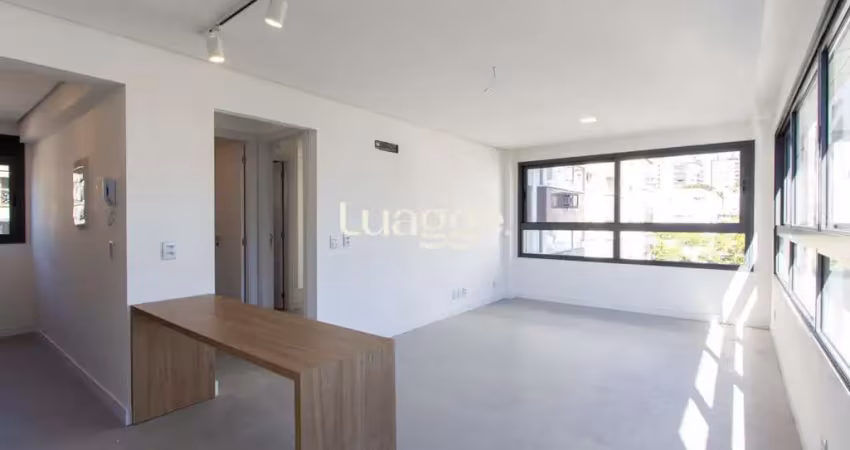 Apartamento 1 dormitório sendo suíte semi - mobiliado