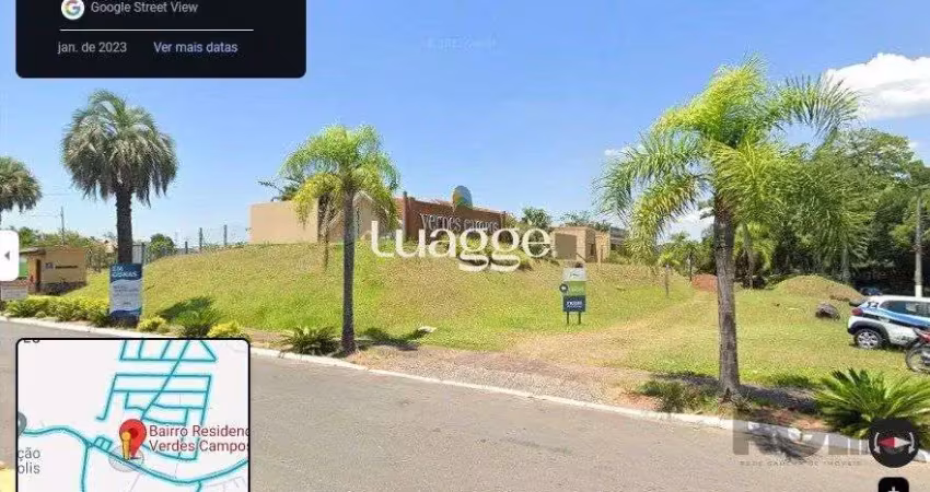 Terreno em condomínio com 385,88m² no residencial verdes campos.