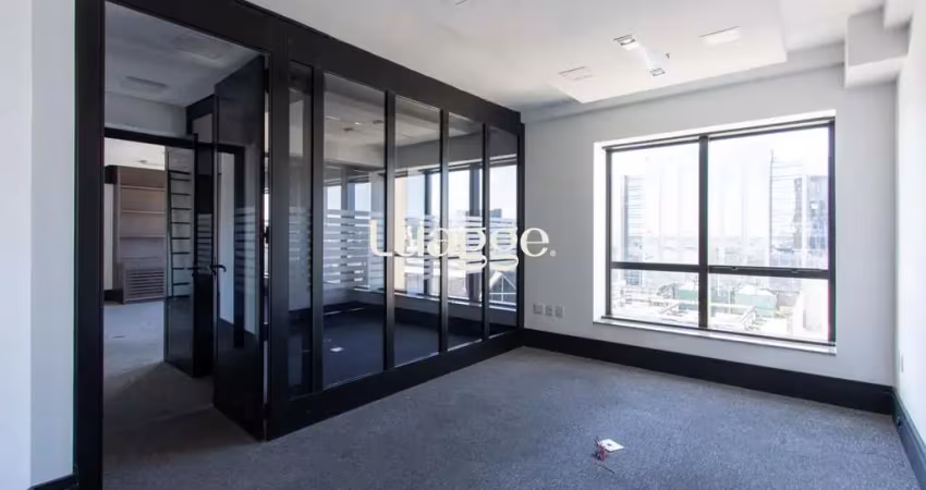 Sala comercial para locação no bairro praia de belas - 36m² área privativa - piso carpete - 01 vaga rotativa de estacionamento