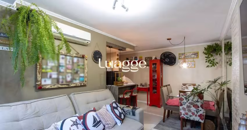 Apartamento com 2 dormitórios, cozinha americana, banheiro social, gás central, 1 vaga