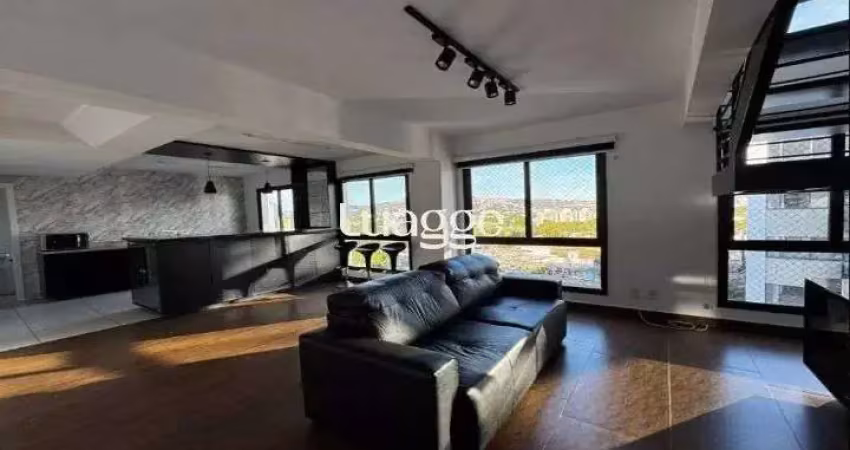 Apartamento duplex semimobiliado para locação no bairro cristal - 129m² área privativa - piso vinílico - 03 quartos sendo 01 suíte - 02 vagas de estacionamento