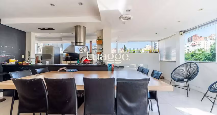 Cobertura com 171m² e 3 dormitórios, 1 suíte, 2 vagas no bairro higienópolis