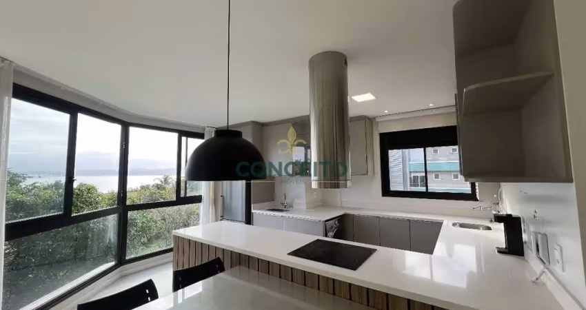 Apartamento mobiliado com vista mar 2 suítes no bairro joão paulo em florianópolis