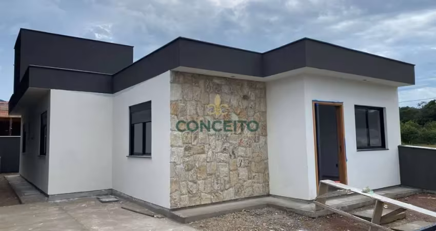 Casa nova à venda com 3 dormitórios sendo 1 suíte no bairro forquilhas em são josé