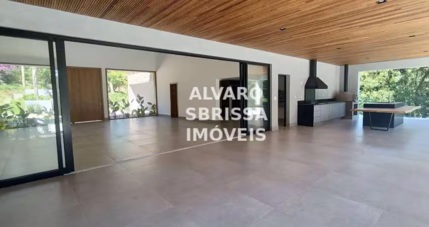 Casa ampla com arquitetura moderna à venda 3.000 m2  5 suítes no condomínio fazenda vila real em itu sp -  casa de alto padrão integrada a natureza