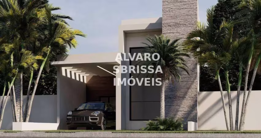 Casa com três dormitórios sendo 1 suíte 1 sala ampla 2 ambientes com pé direito alto no condomínio Village Moutonnè em Salto SP