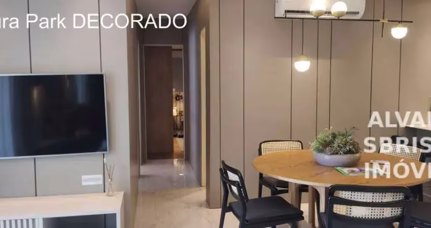 Apartamento com 3 dormitórios sendo uma suíte em condomínio park, cercado de vegetação, lagos, peixes, locais agradáveis para relaxar e área de lazer.